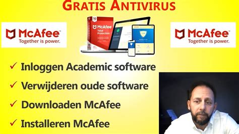 mcafee installeren.